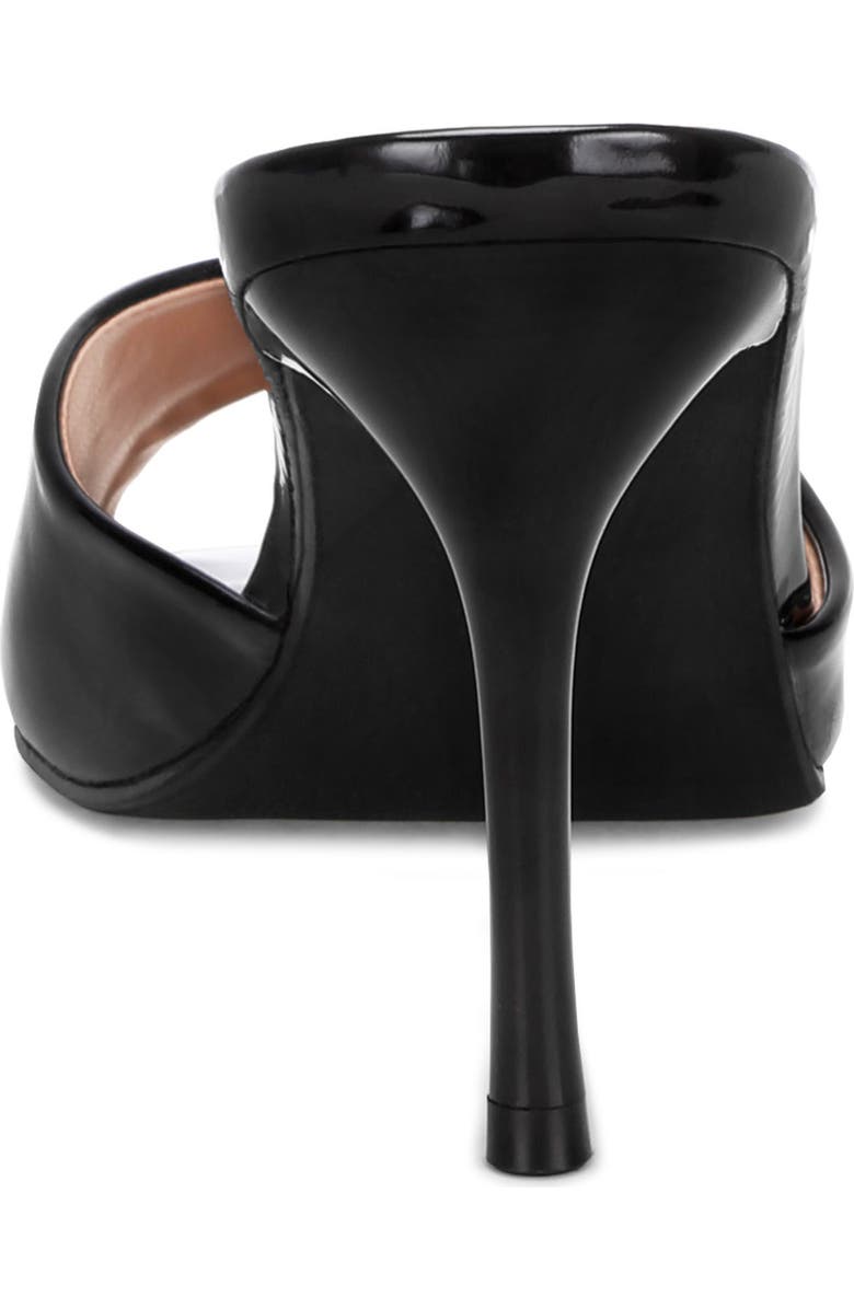 LONDON RAG Lilith Peeptoe Slide Sandal, Alternate, color, Black