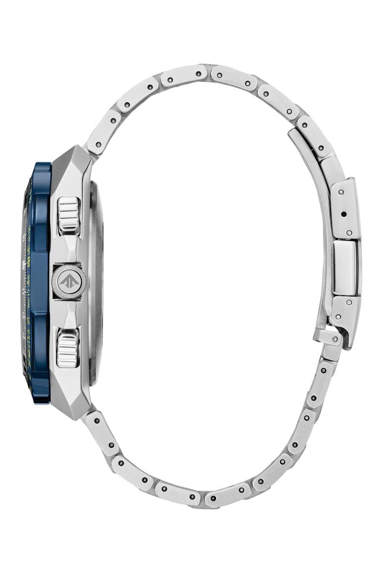 Promaster Air Skyhawk A-T Chronograph Bracelet Watch, 46mm, Alternate, color, SILVER-TONE