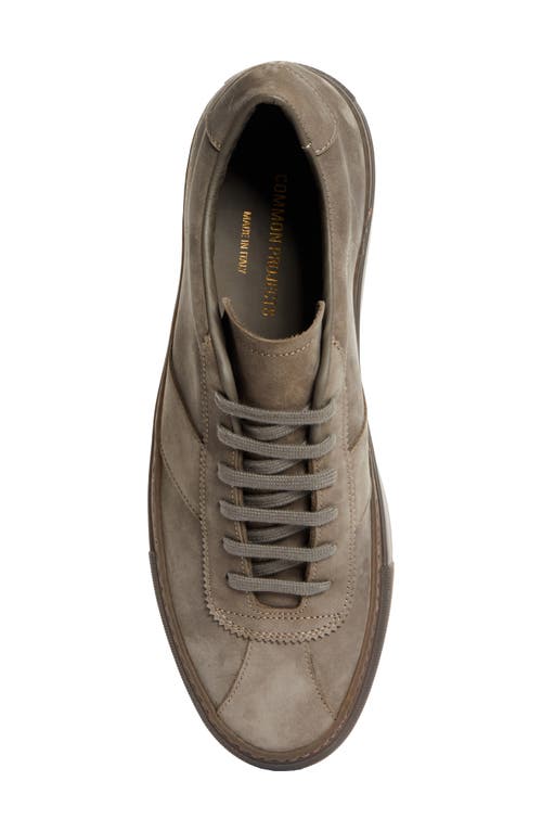 Common Projects Taupe Tennis Trainer Sneakers In 3810 Clay