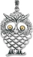 SAMUEL B. Owl Two-Tone Pendant