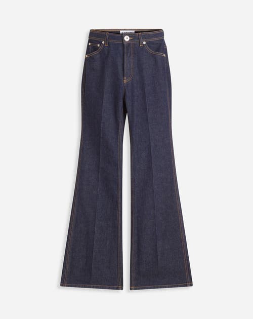Lanvin Belt-loop Jeans In Navy Blue