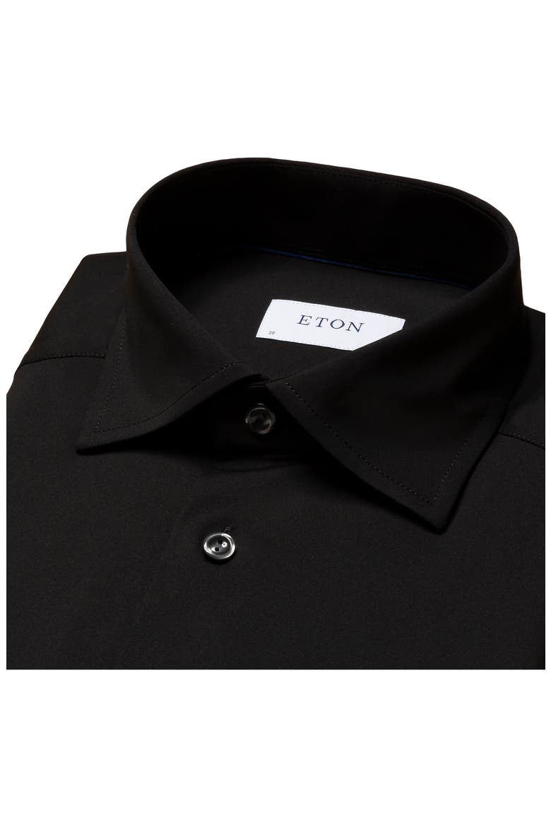 Contemporary Fit Solid Dress Shirt, Alternate, color, BLACK