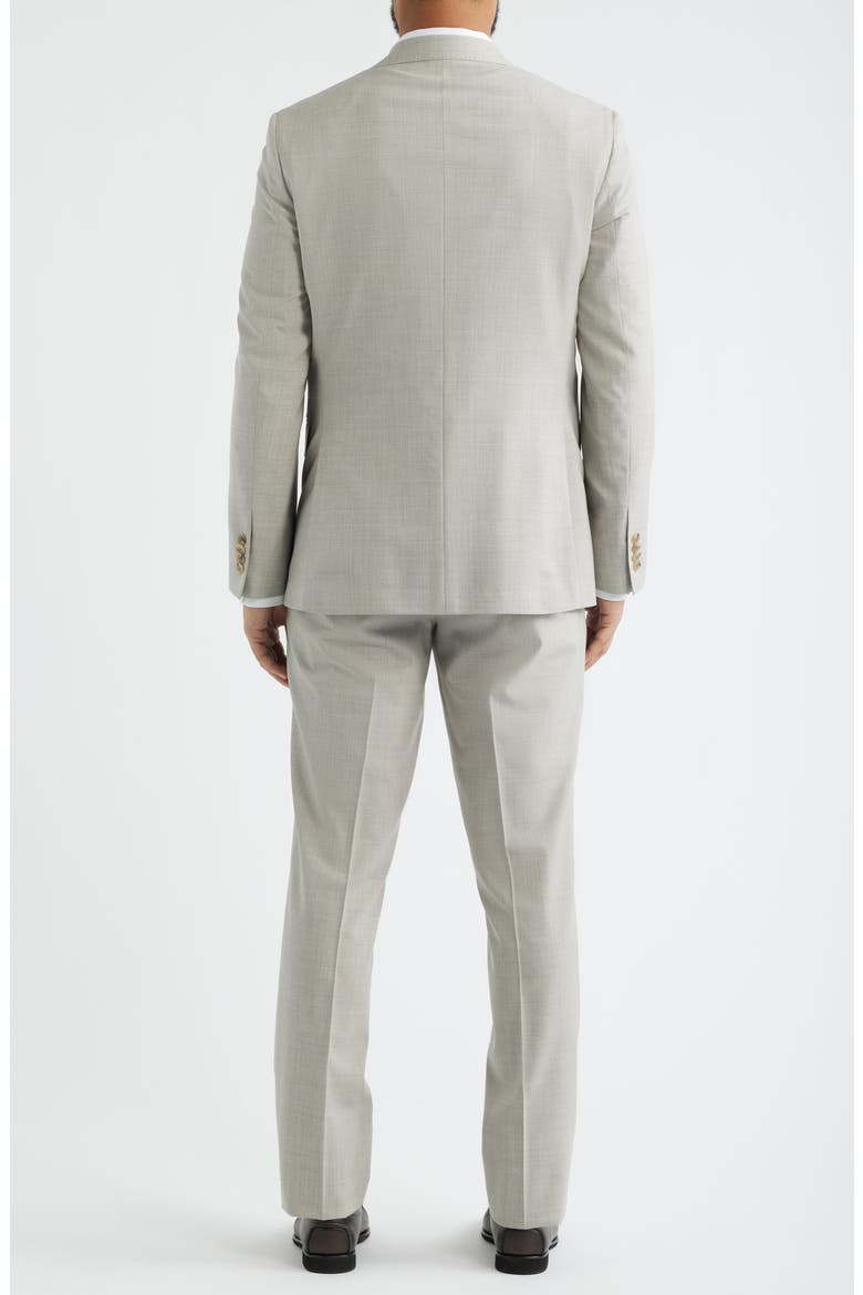 Mason Regular Fit Tan Glen Check Wool & Silk Mélange Suit, Alternate, color, SAND