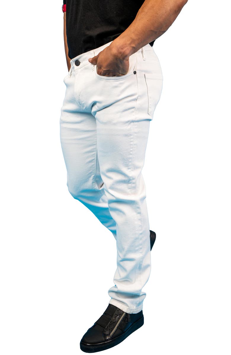 Maceoo Athletic Fit Stretch Jeans, Alternate, color, White