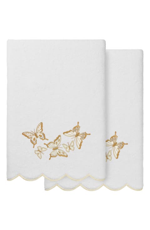 Britney Scallop Set of 2 Bath Towels