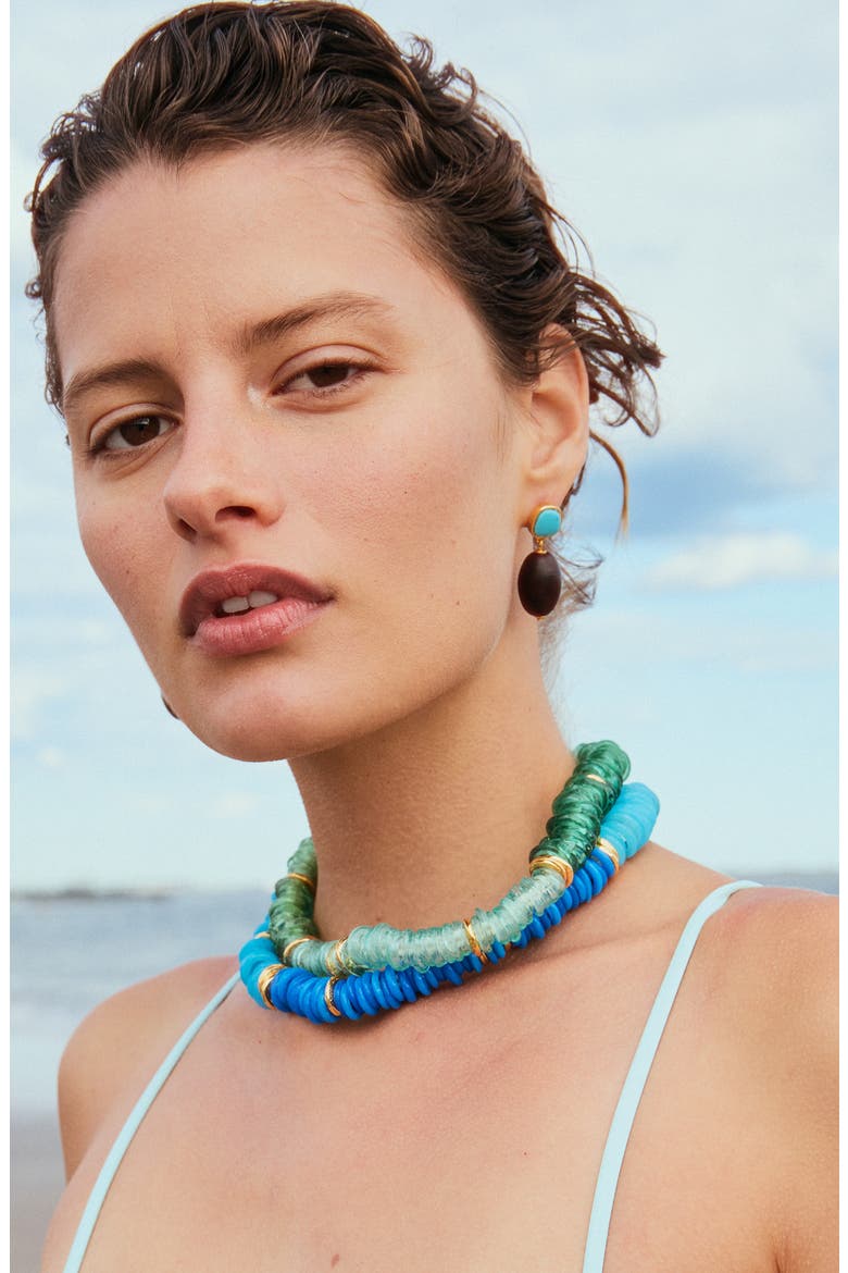 Olea Drop Earrings, Alternate, color, BLUE