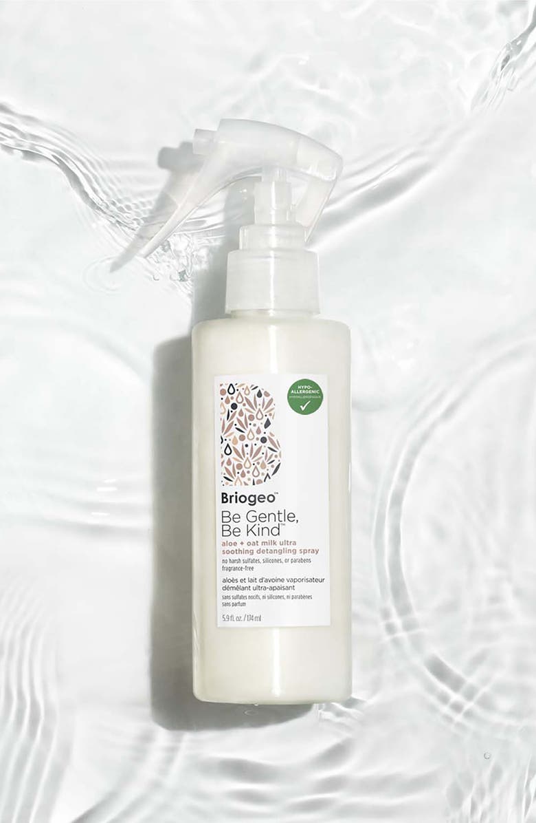Briogeo Be Gentle, Be Kind Aloe + Oat Milk Ultra Soothing Detangling Spray, Alternate, color,