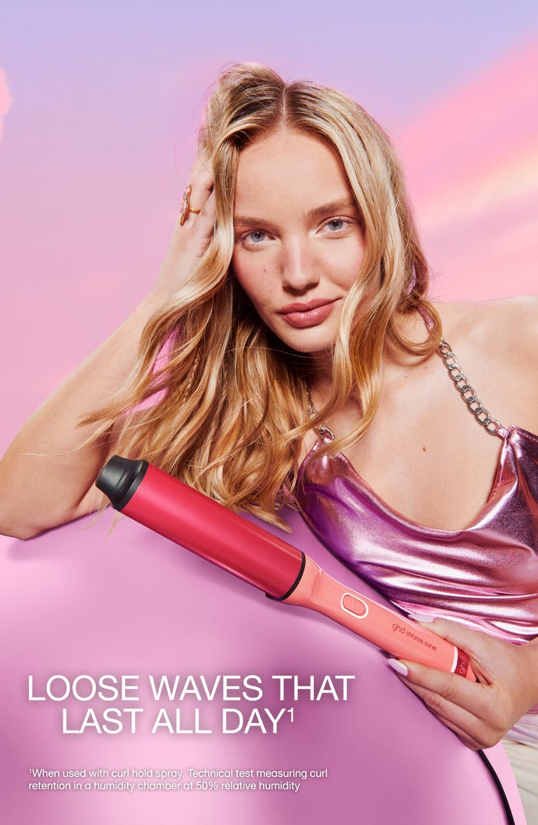 ghd Chronos Curve Max Wand in Candy Coral, Alternate, color, Coral