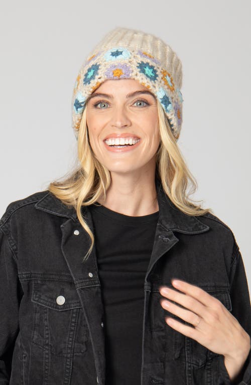 San Diego Hat Crochet Trim Cuffed Beanie In Neutral