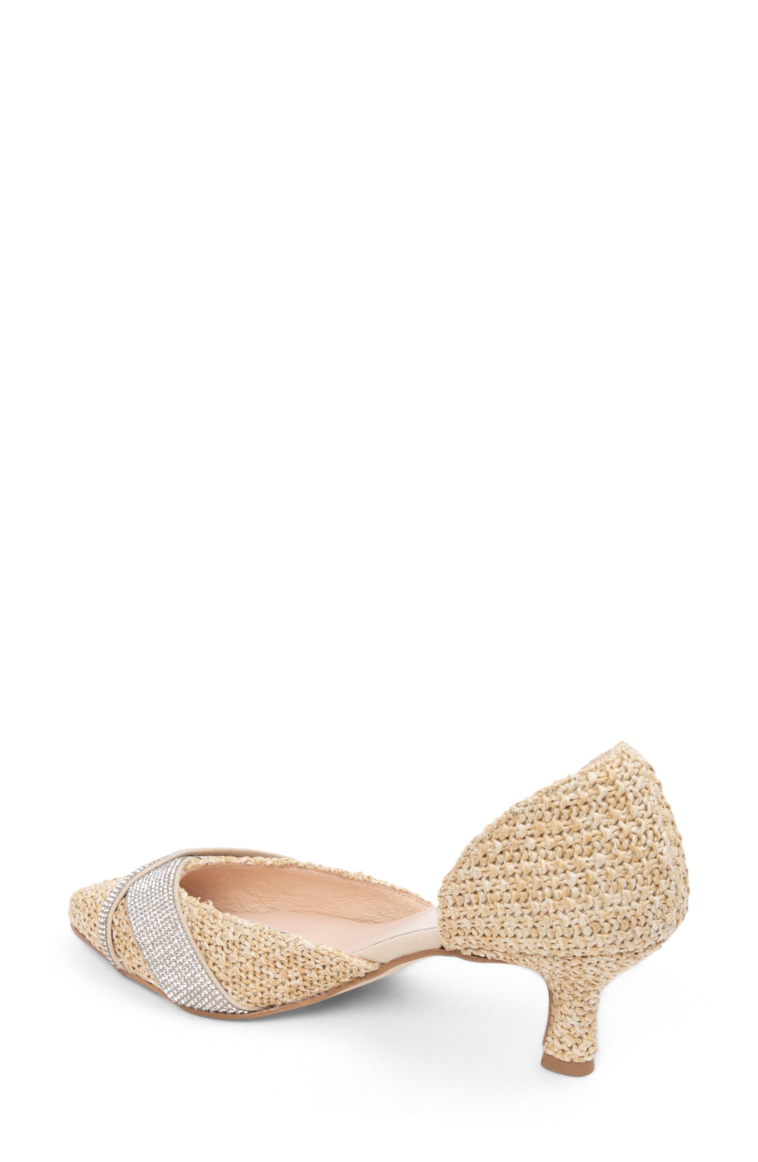 Milan d'Orsay Pump, Alternate, color, NATURAL RAFFIA
