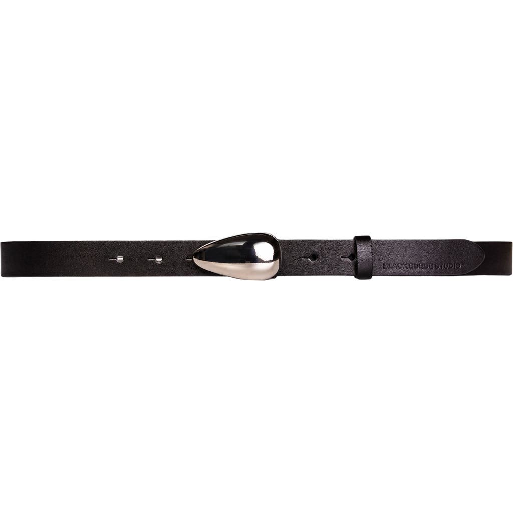 Black Suede Studio Bean Belt In Multi