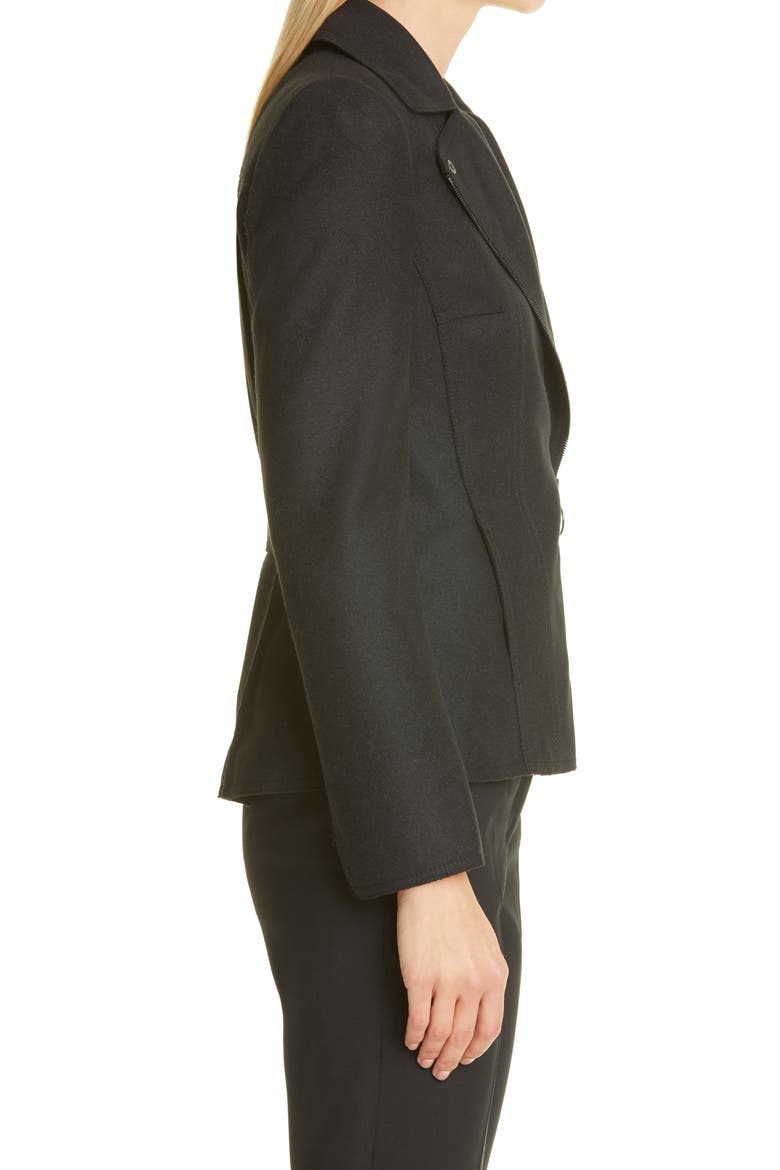 Wool Moto Jacket, Alternate, color, BLACK