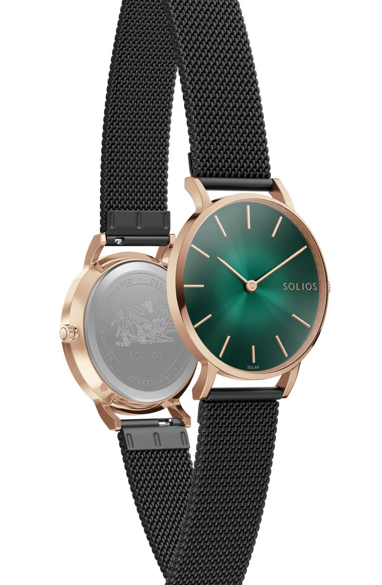 Solios Watches The Rainforest Classic | Green Dial - Rose Gold Case, Alternate, color, 