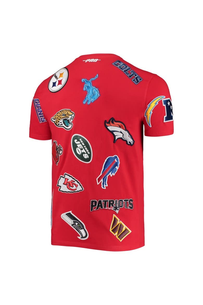 Men's Pro Standard Red NFL League Wordmark T-Shirt, Alternate, color, Red