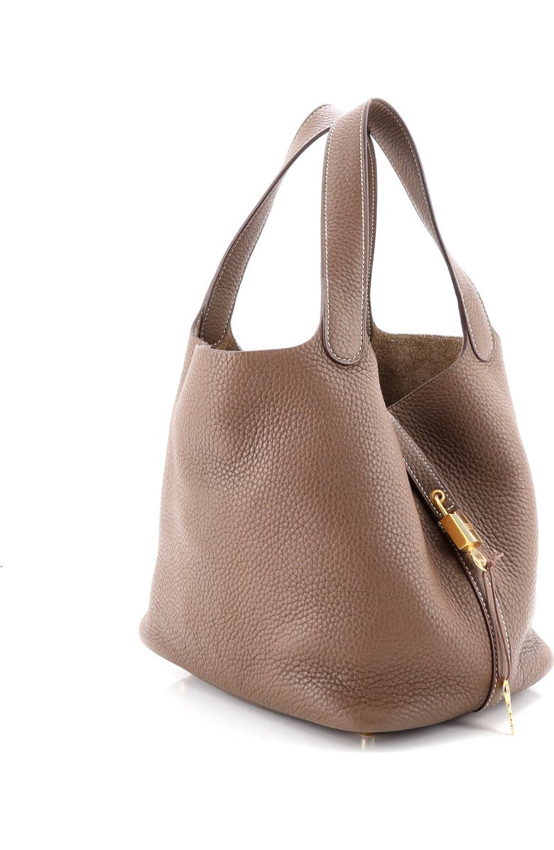 Pre-Owned Hermes Picotin Lock Bag Clemence MM, Alternate, color, Etoupe