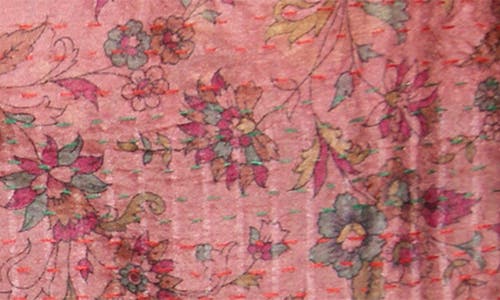 Taj Hotel Kantha Silk Blend Throw Blanket In Multi 06