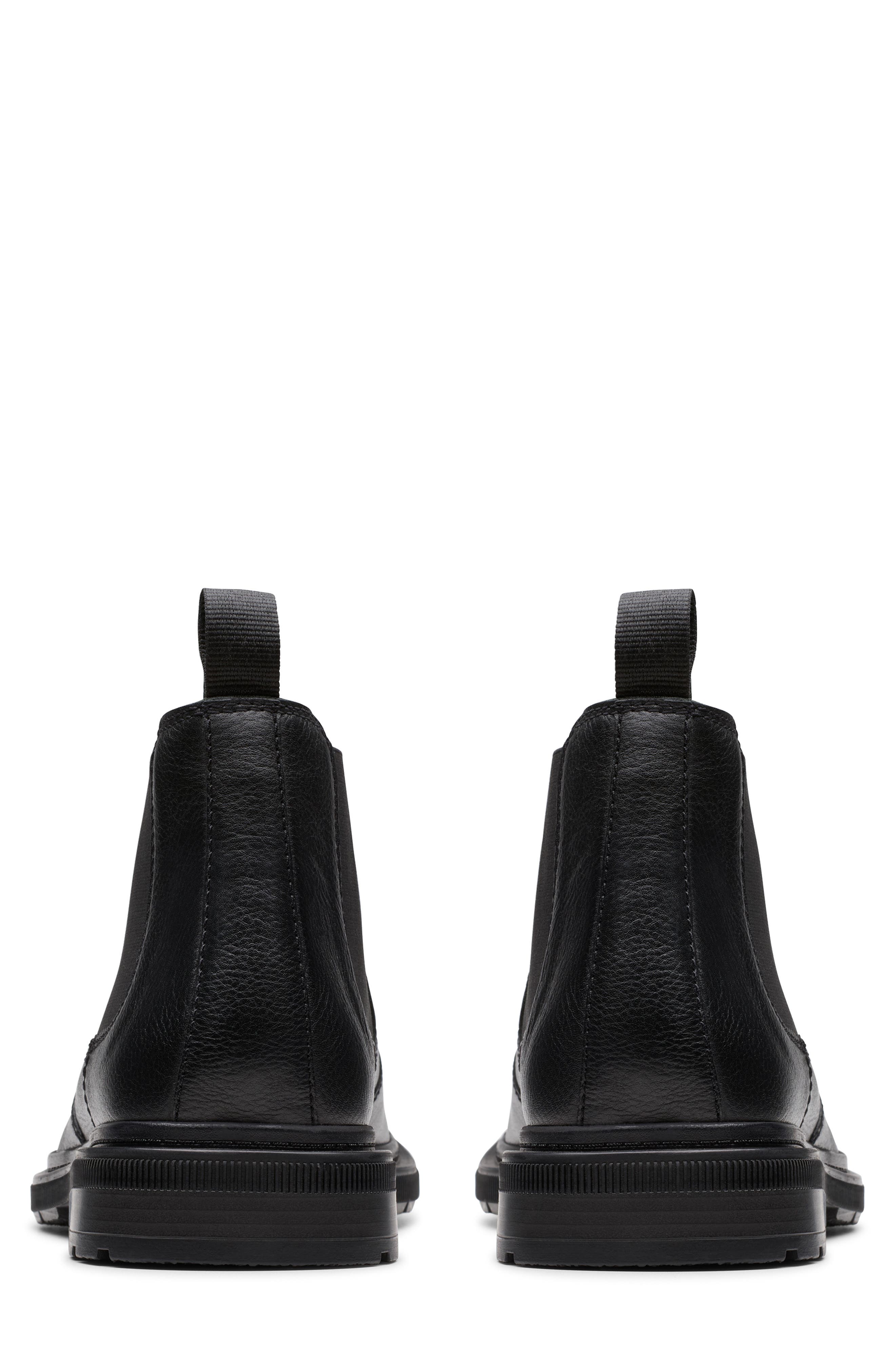 Burchill Up Chelsea Boot, Alternate, color, BLACK LEATHER