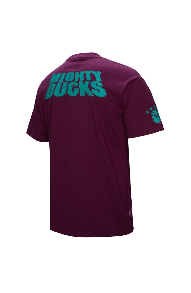 Mitchell & Ness Men's Mitchell & Ness Teemu Selanne Purple Anaheim Ducks Ultimate Player Vintage Logo T-Shirt, Alternate, color, Purple