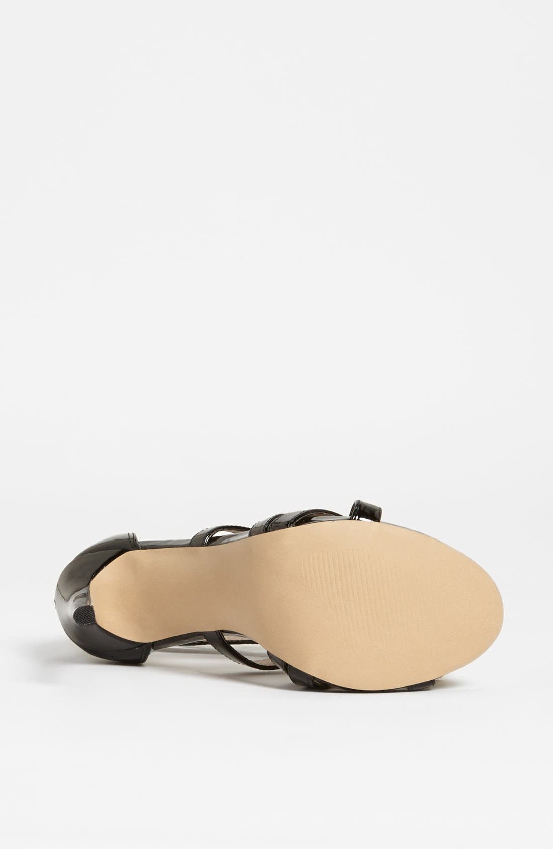 'Stella' Sandal, Alternate, color, BLACK PATENT