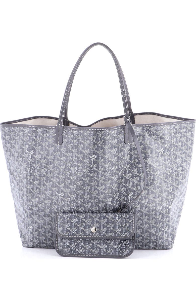 Pre-Owned Goyard Saint Louis Tote Coated Canvas GM, Alternate, color, Gray