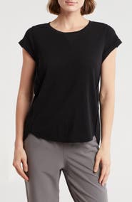 DKNY Mini Waffle Embroidered Logo T-Shirt