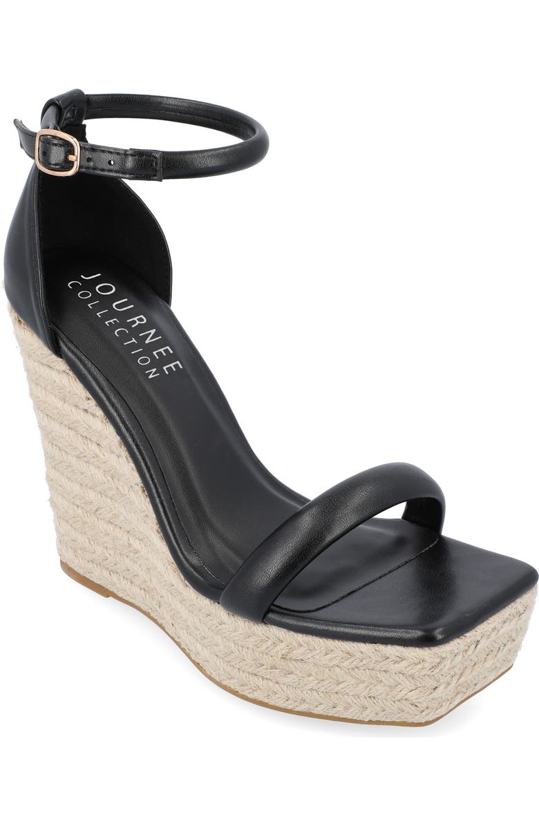 Journee Collection Olesia Espadrille Wedge Platform Sandal, Main, color,