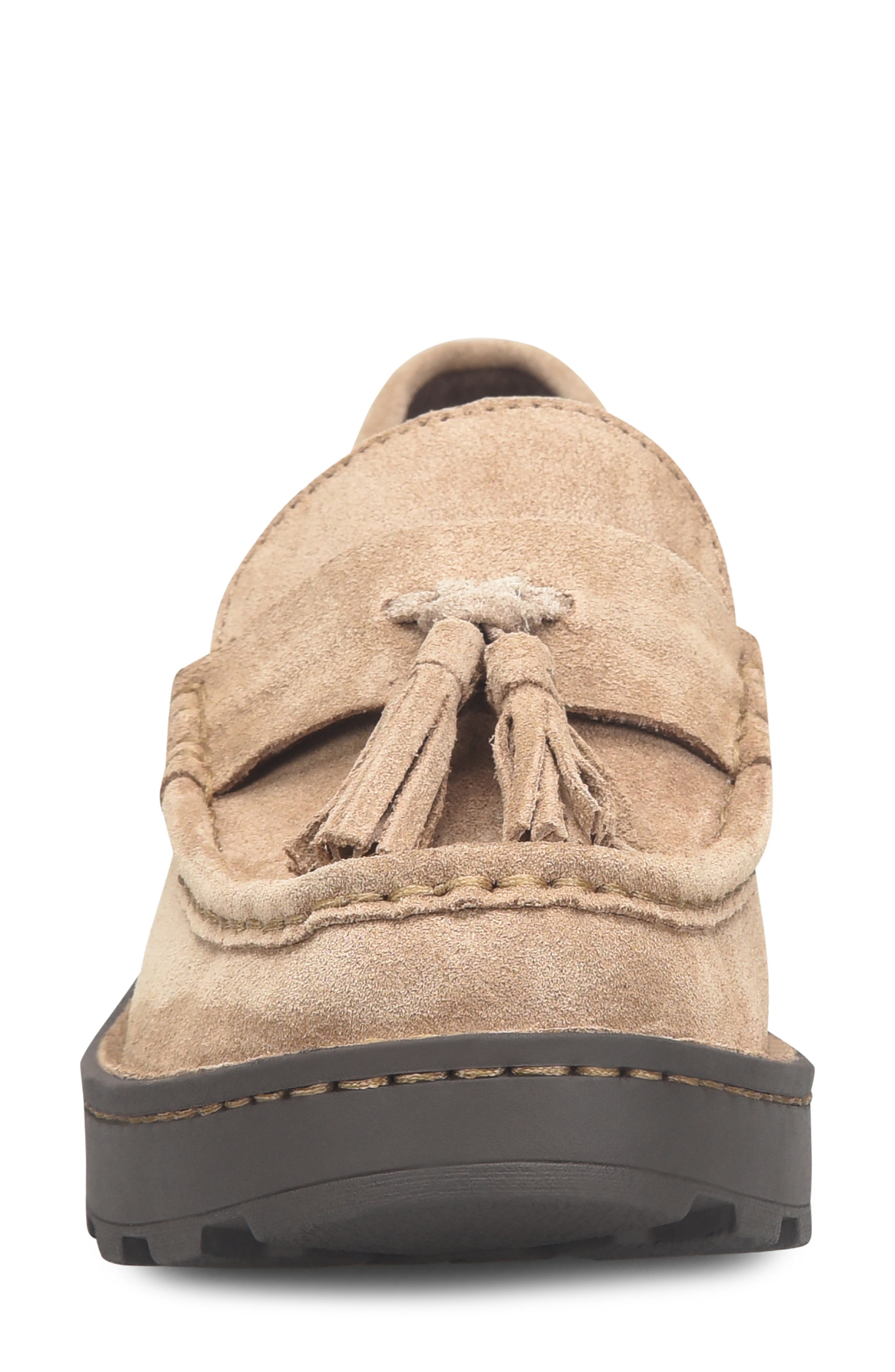 Børn Capri Tassel Platform Loafer, Alternate, color, Taupe