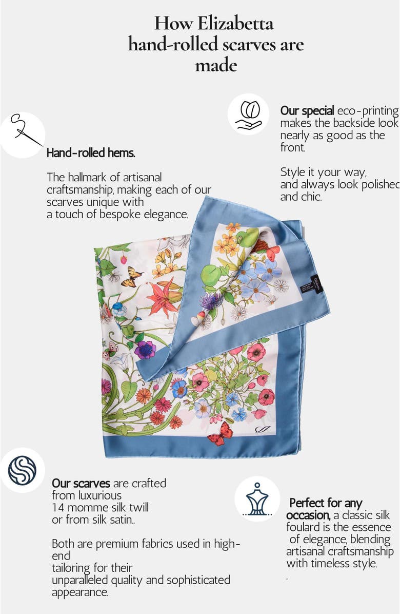 Elizabetta Geneva - Silk Foulard for Women, Alternate, color, Multicolor