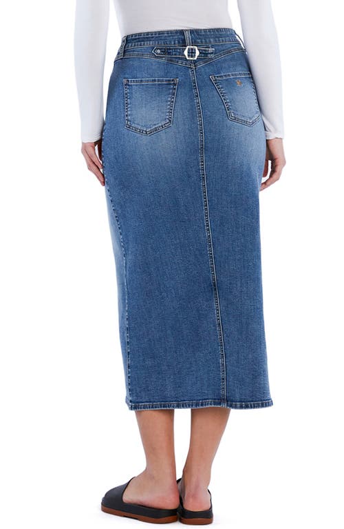 Wash Lab Denim Cottage Denim Skirt In Cottage Denim