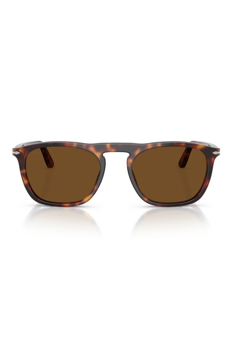Gender Inclusive Gae 53mm Polarized Square Sunglasses, Main, color, HAVANA / POLAR BROWN