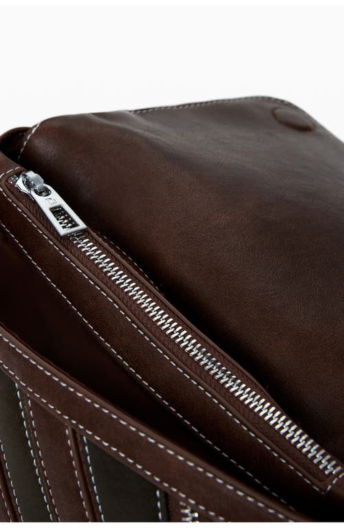 Desigual Small Straps & Zip Detail Backpack In Brown