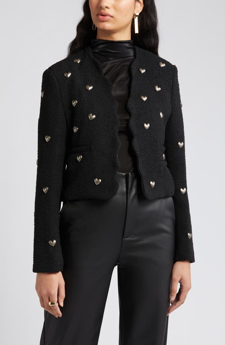 NIKKI LUND Heart Stud Jacket, Alternate, color, 