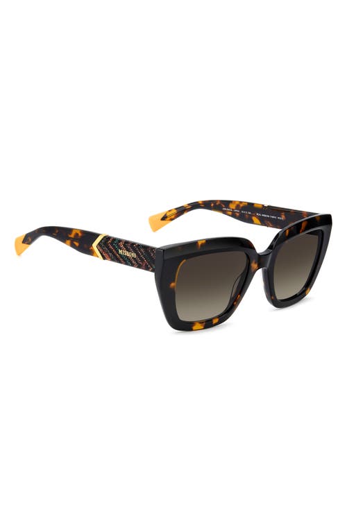 Missoni 52mm Gradient Square Sunglasses In Blue