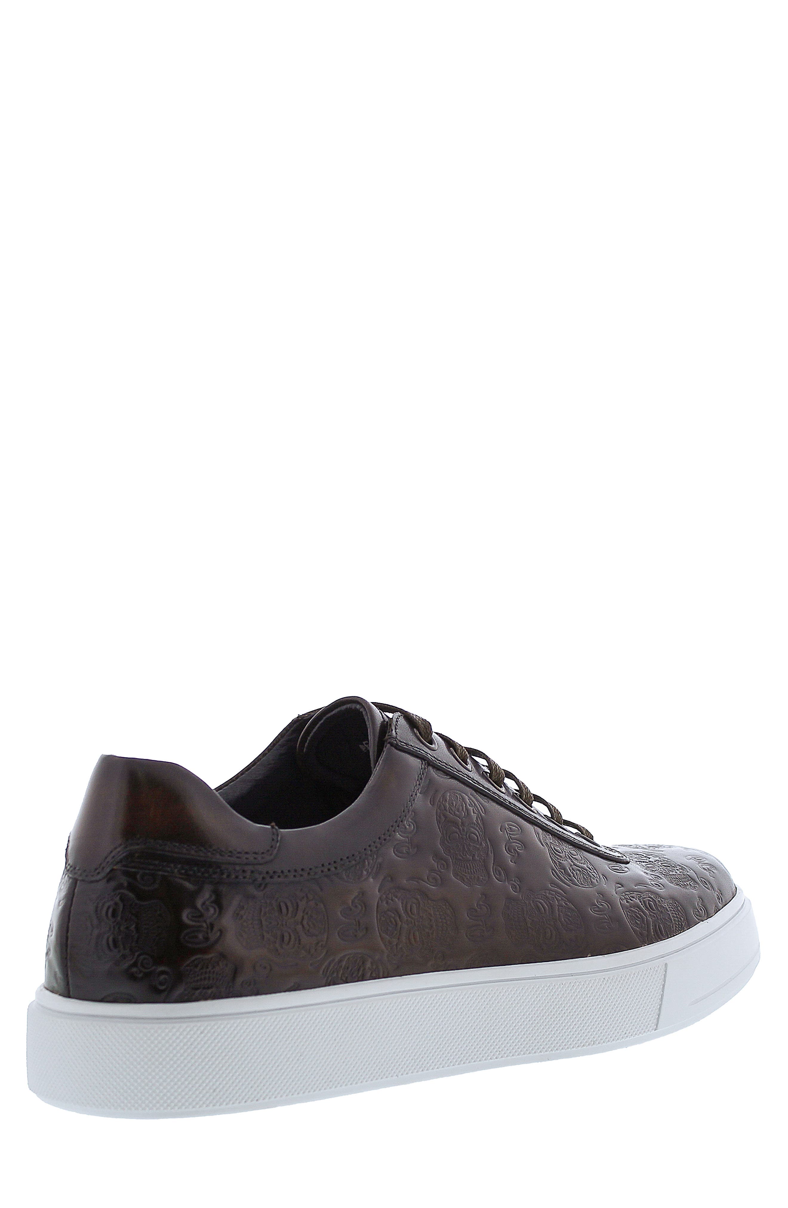 Robert Graham Skull Embossed Paradise Sneaker, Alternate, color, 