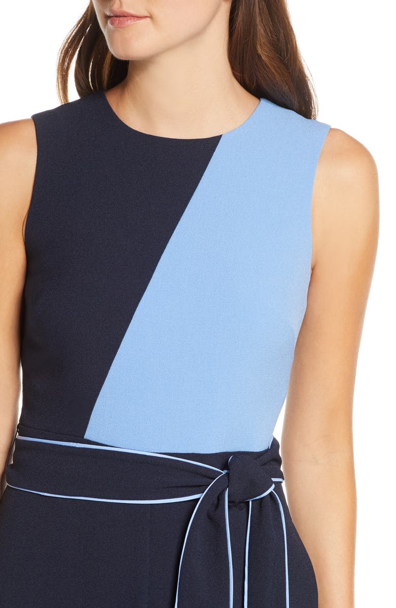 Vince Camuto Colorblock Jumpsuit, Alternate, color, 