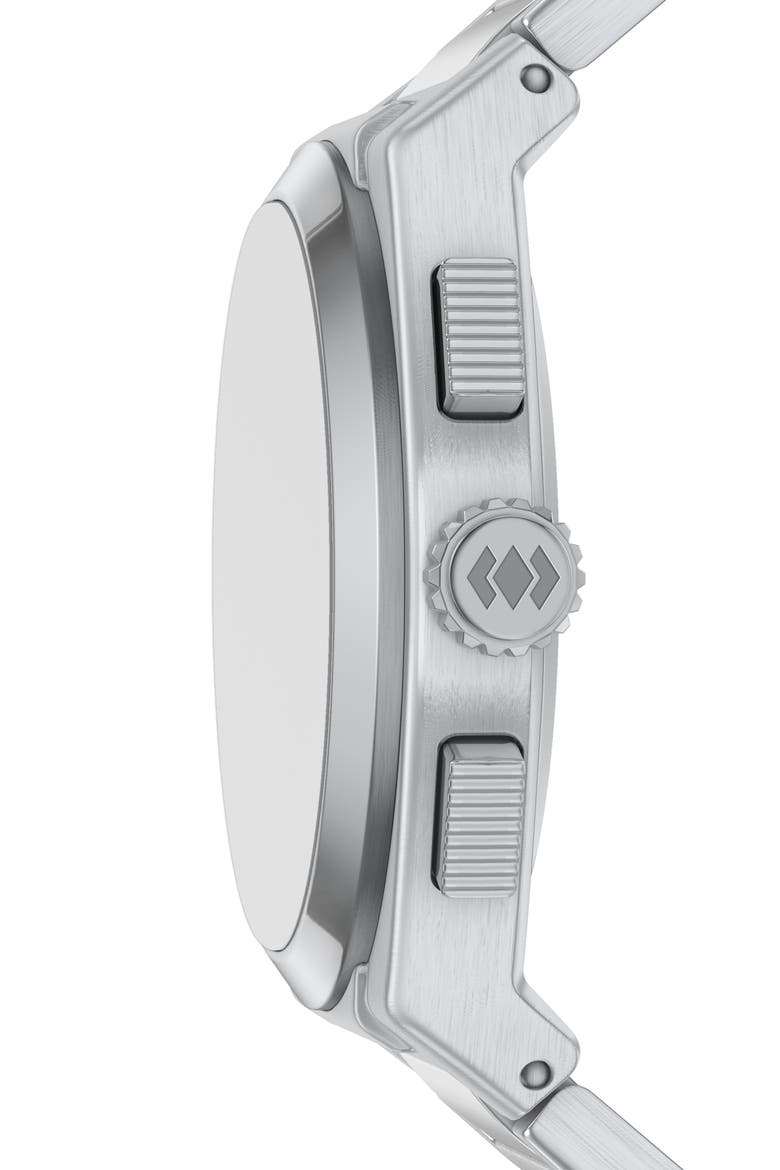 Everett Chronograph Bracelet Watch, 44mm, Alternate, color, SILVER