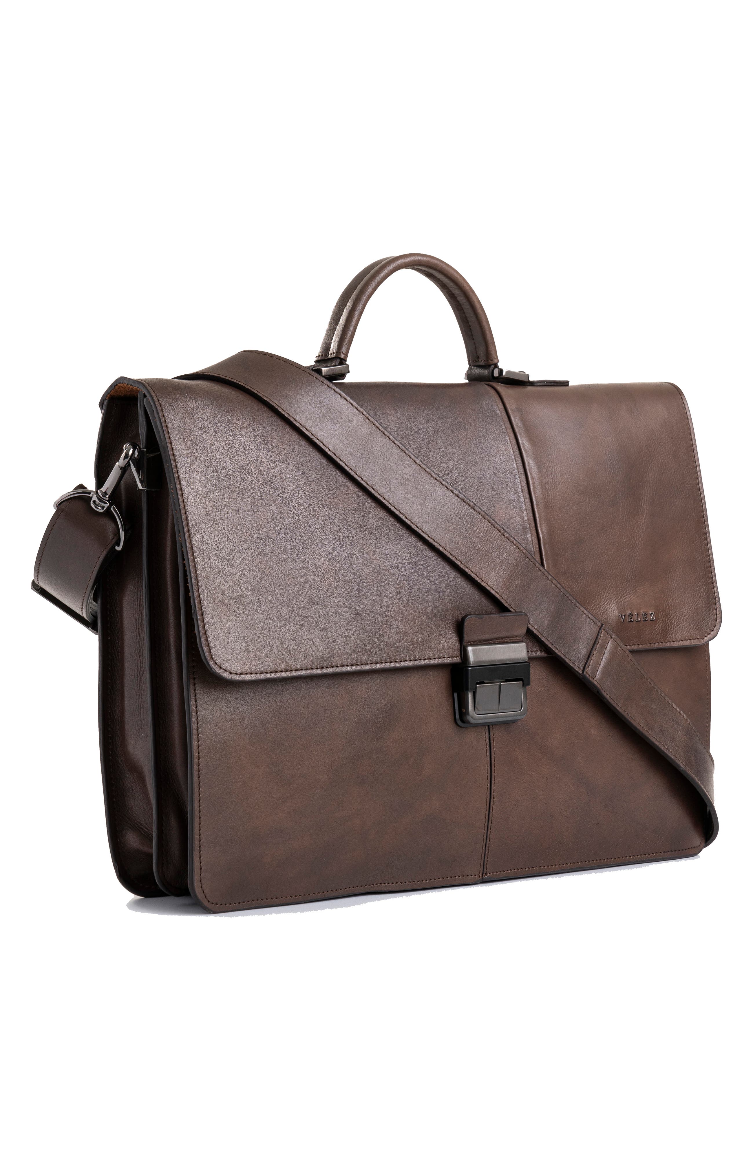 Aperto Leather Laptop Bag for Men, Alternate, color, Dark Brown