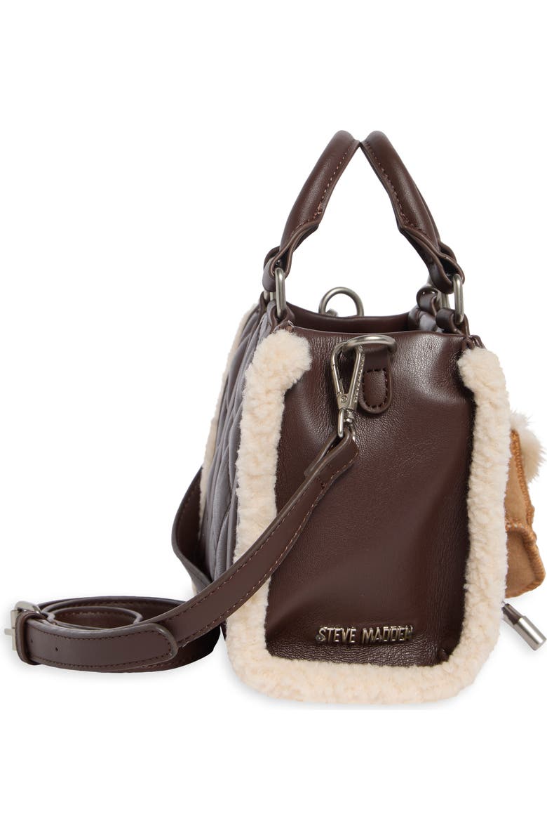 Steve Madden Mannie Quilted Tote Bag, Alternate, color, Chocolate Brown