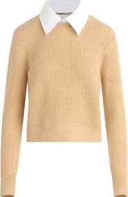 Favorite Daughter The Katie Removable Collar Rib Sweater