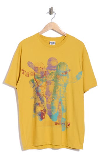Billionaire Boys Club Bb Astro Lines Graphic T-shirt In Yellow