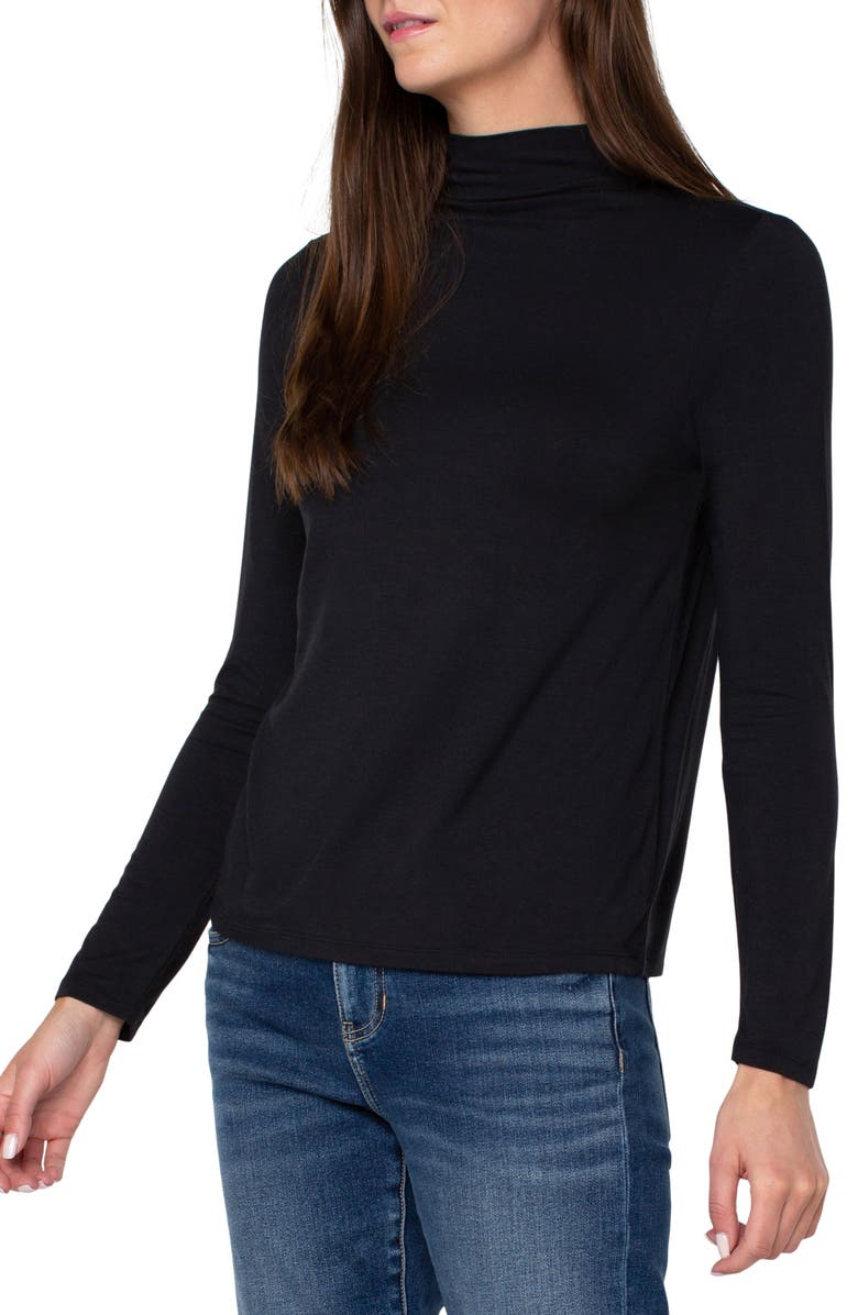 Liverpool Los Angeles Funnel Neck Knit Top, Alternate, color,
