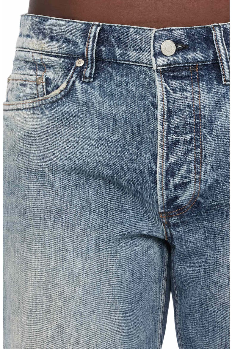 Slim Straight Ripped Jeans, Alternate, color, DESTROY INDIGO