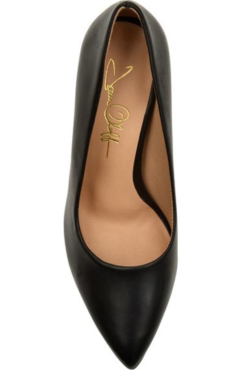 Joan Oloff Shoes Romantic Leather Pump, Alternate, color, Black