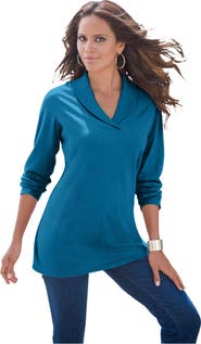 Roaman's Shawl Collar Ultimate Tee