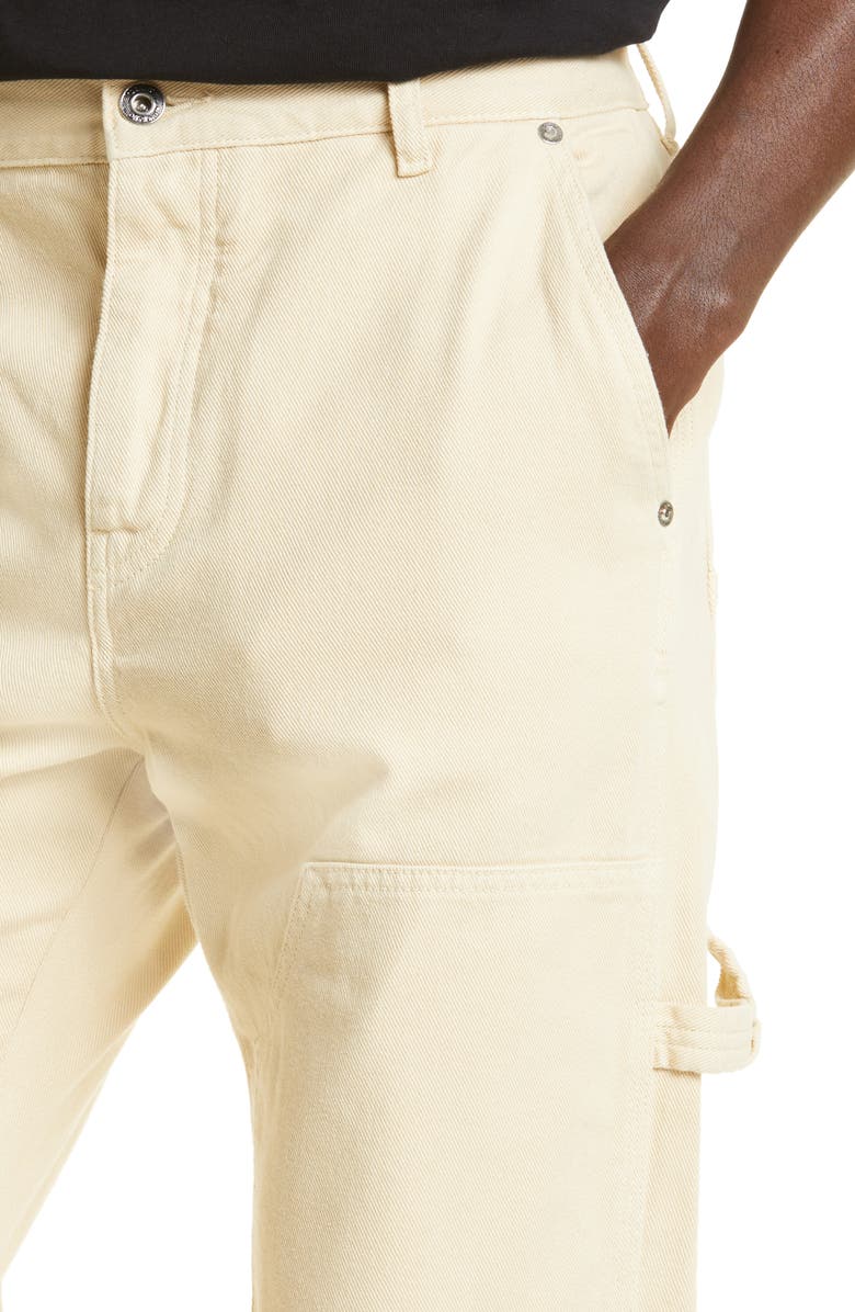 Off-White Vars Hamer Logo Patch Flare Leg Carpenter Pants, Alternate, color, 