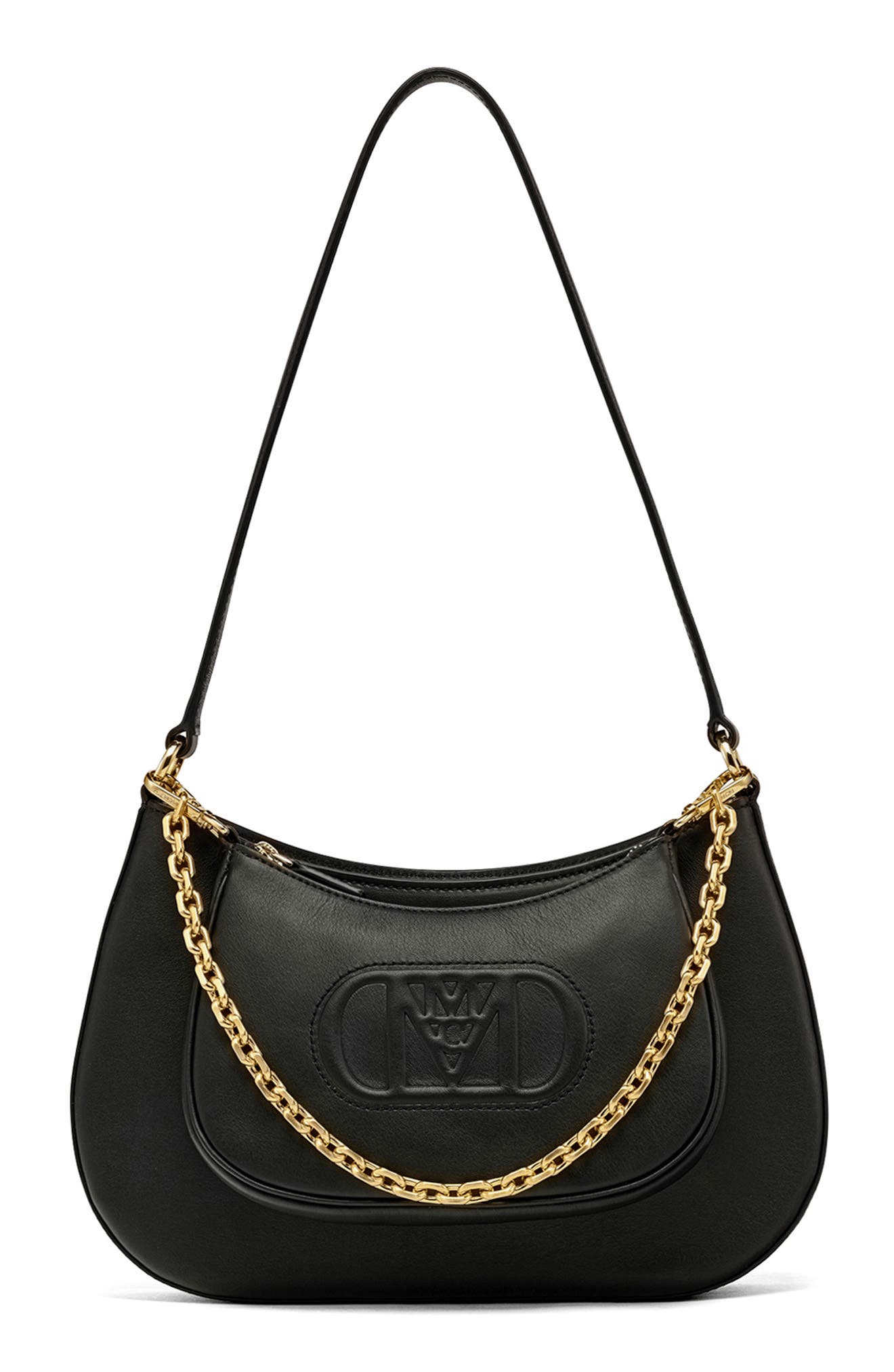 MCM Medium Mode Travia Leather Shoulder Bag, Main, color, 