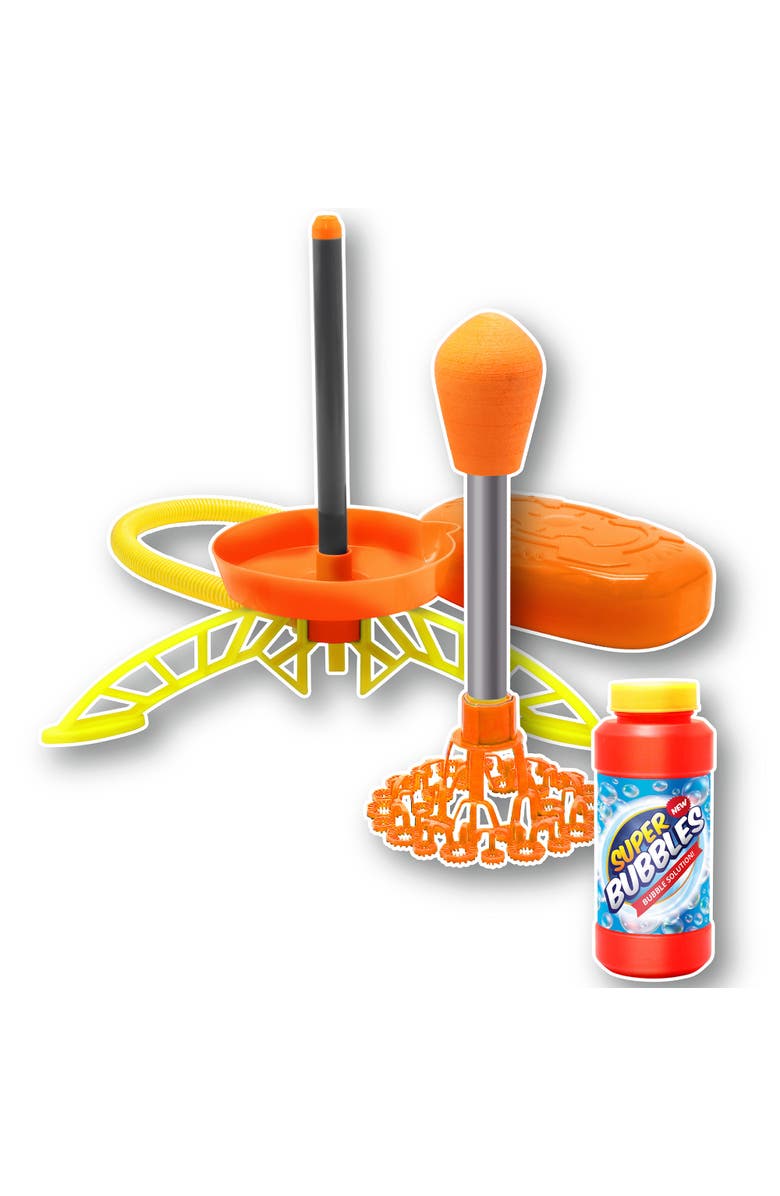 Lanard Air Powered Bubble Rocket, Streams Bubbles In The Sky, Alternate, color, Multicolored