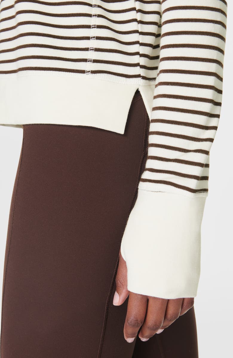 Sweaty Betty After Class Crop Sweatshirt, Alternate, color, Lilywhite