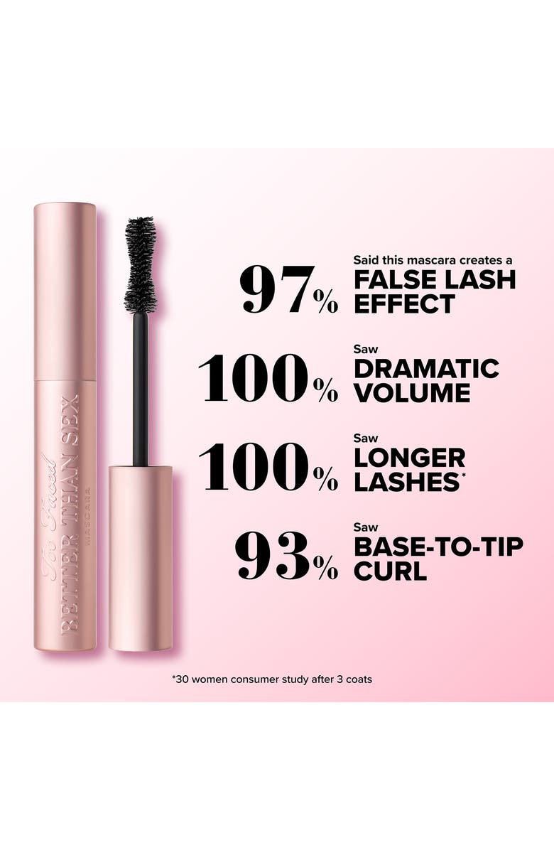 Too Faced Better Than Sex Volumizing & Lengthening Mascara Duo $58 Value, Alternate, color,