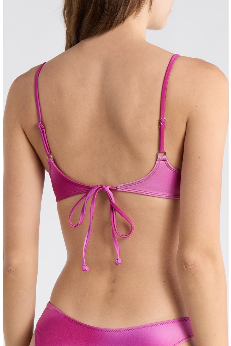Eden Shine Bralette Bikini Top, Alternate, color, PLUM
